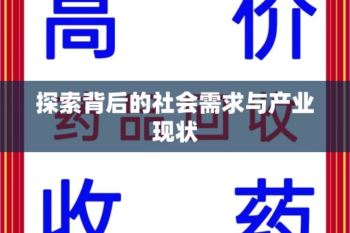阜阳探索背后的社会需求与产业现状